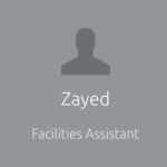 Zayed Facilities Assistant at Grand Junction
